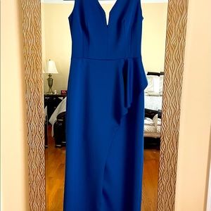 Black Halo gown only used once the dress has a slit in the front